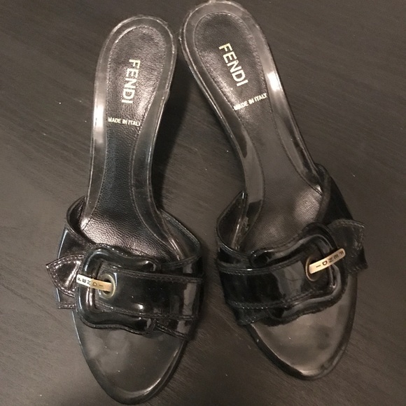 Fendi sandals heels size 37 / 7 - Picture 2 of 5